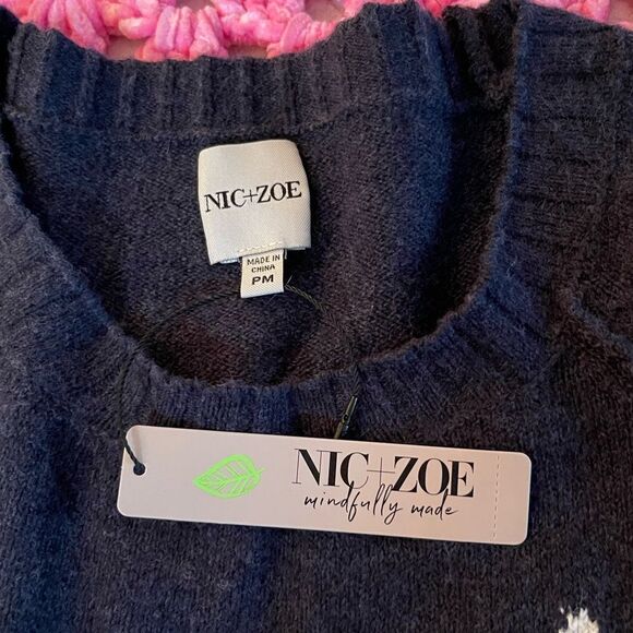 NWT Nic + Zoe sweater size Petite medium - Picture 6 of 10